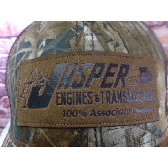 Jasper Engines & Transmissions Camo Trucker Hat Adjustable Mesh Back Mechanics H - Picture 2 of 8